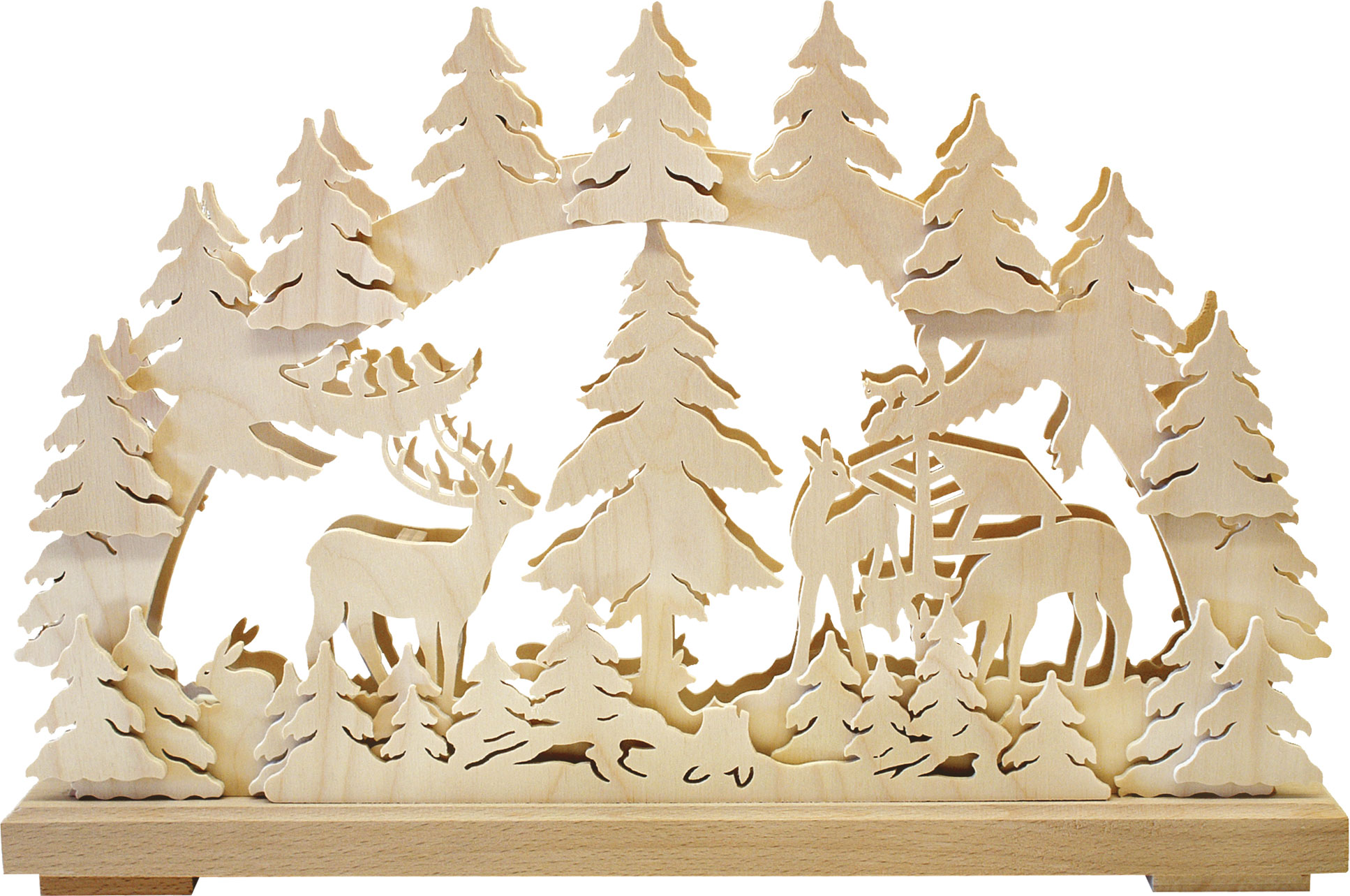 Small candle arch, forest animals