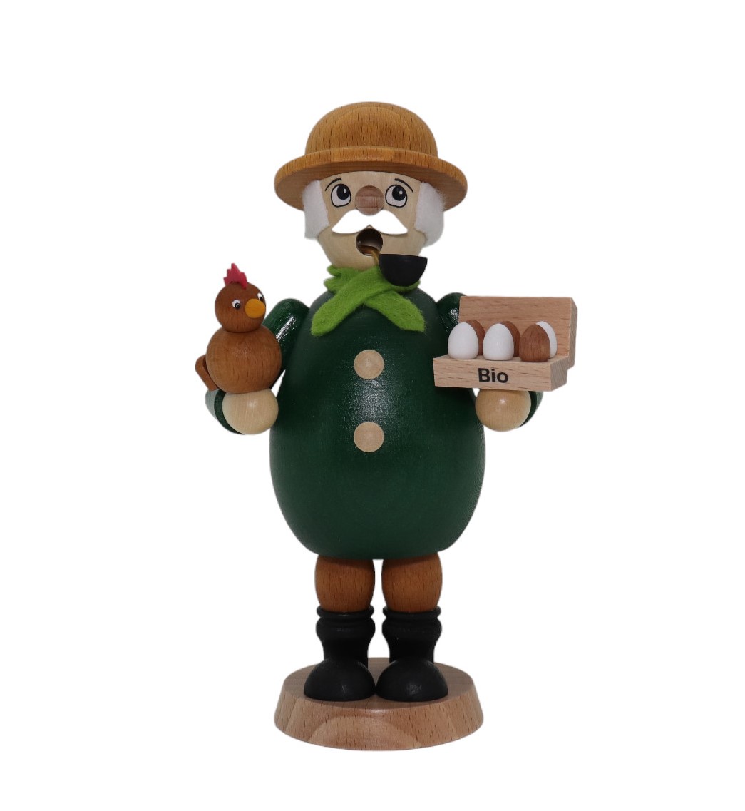 Farmer, coloured incense burner, 15.3