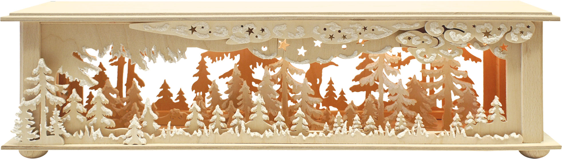 Small room light, lots of forest, hoarfrost