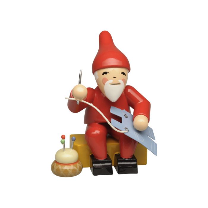 Heinzelmännchen mit Nadel und Faden