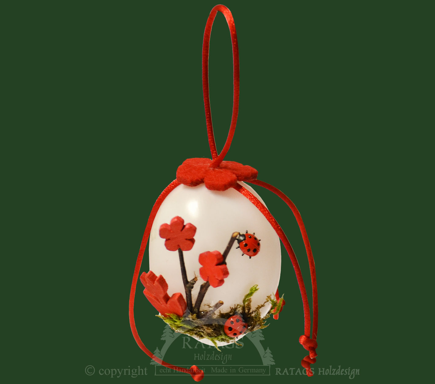 Tree decoration Easter decoration egg made of plastic, with accessories
