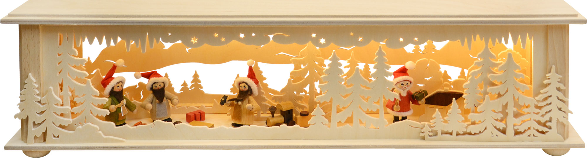 Small room light, Father Christmas and Wich