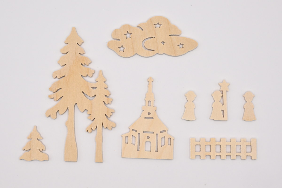 Karte, bordeaux, mit Zubehör