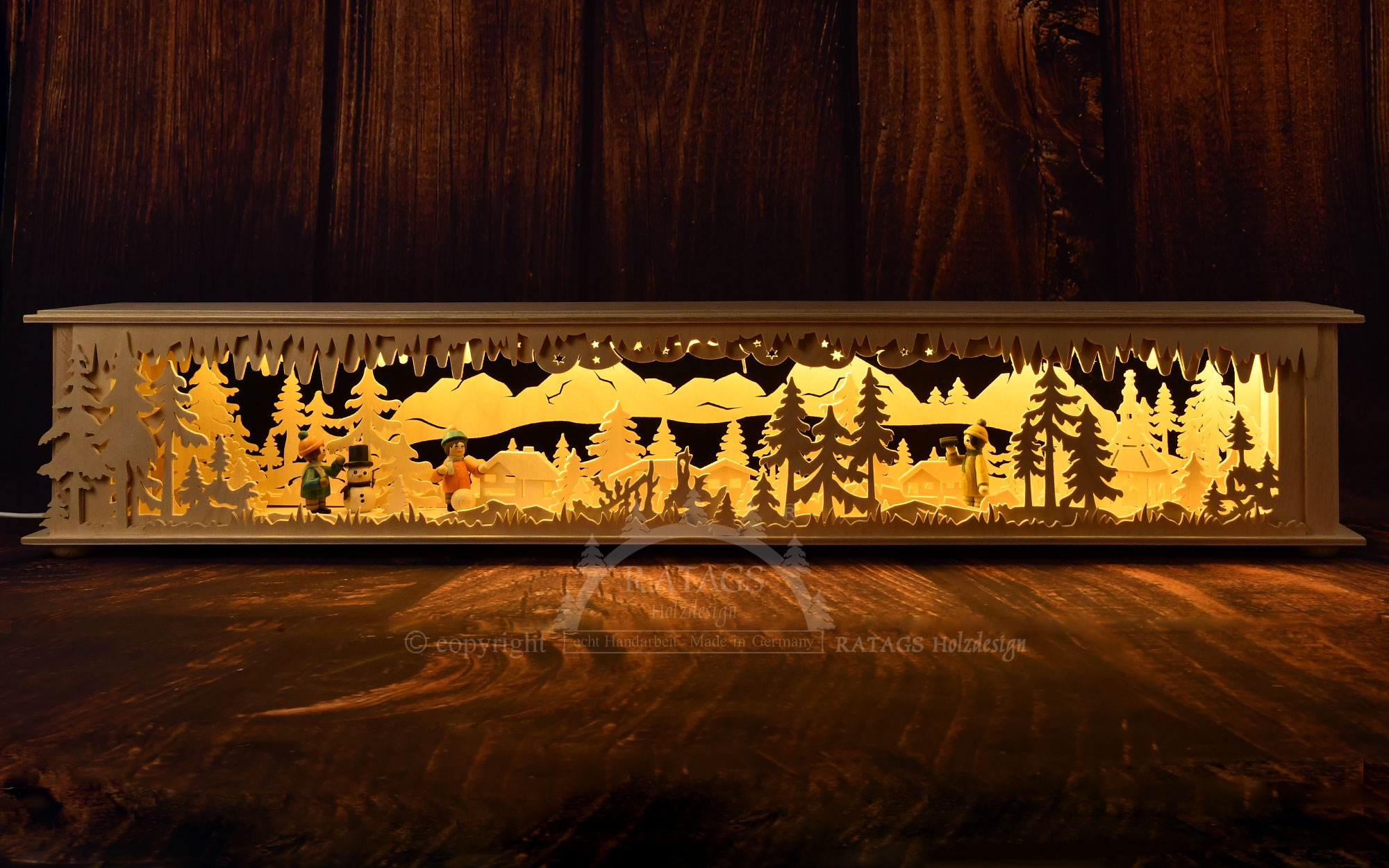 Large room light, winter sports