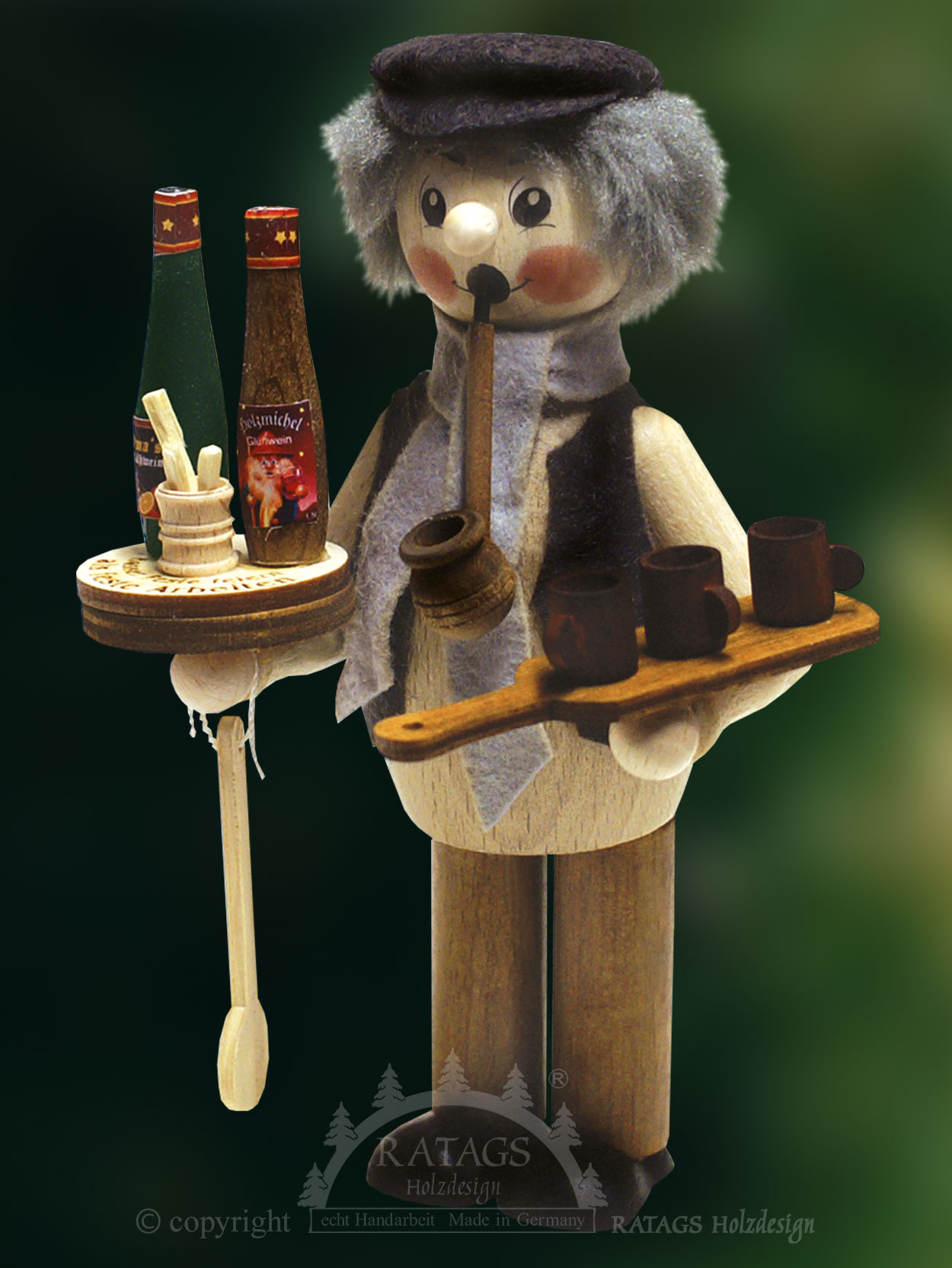 Naturpaffer, mulled wine seller glazed