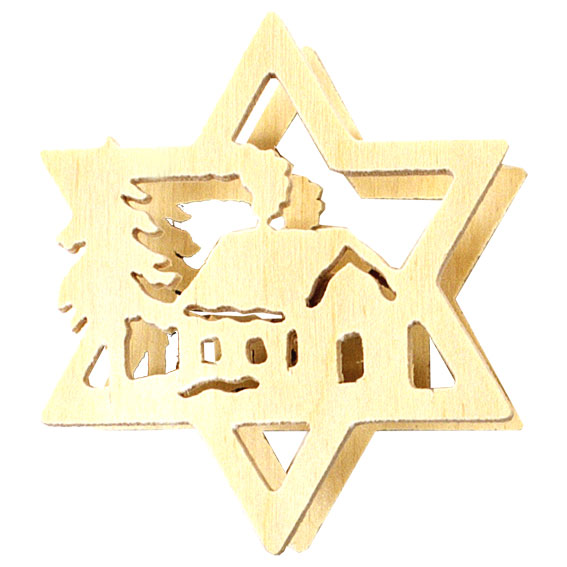 Attachable star house with tree