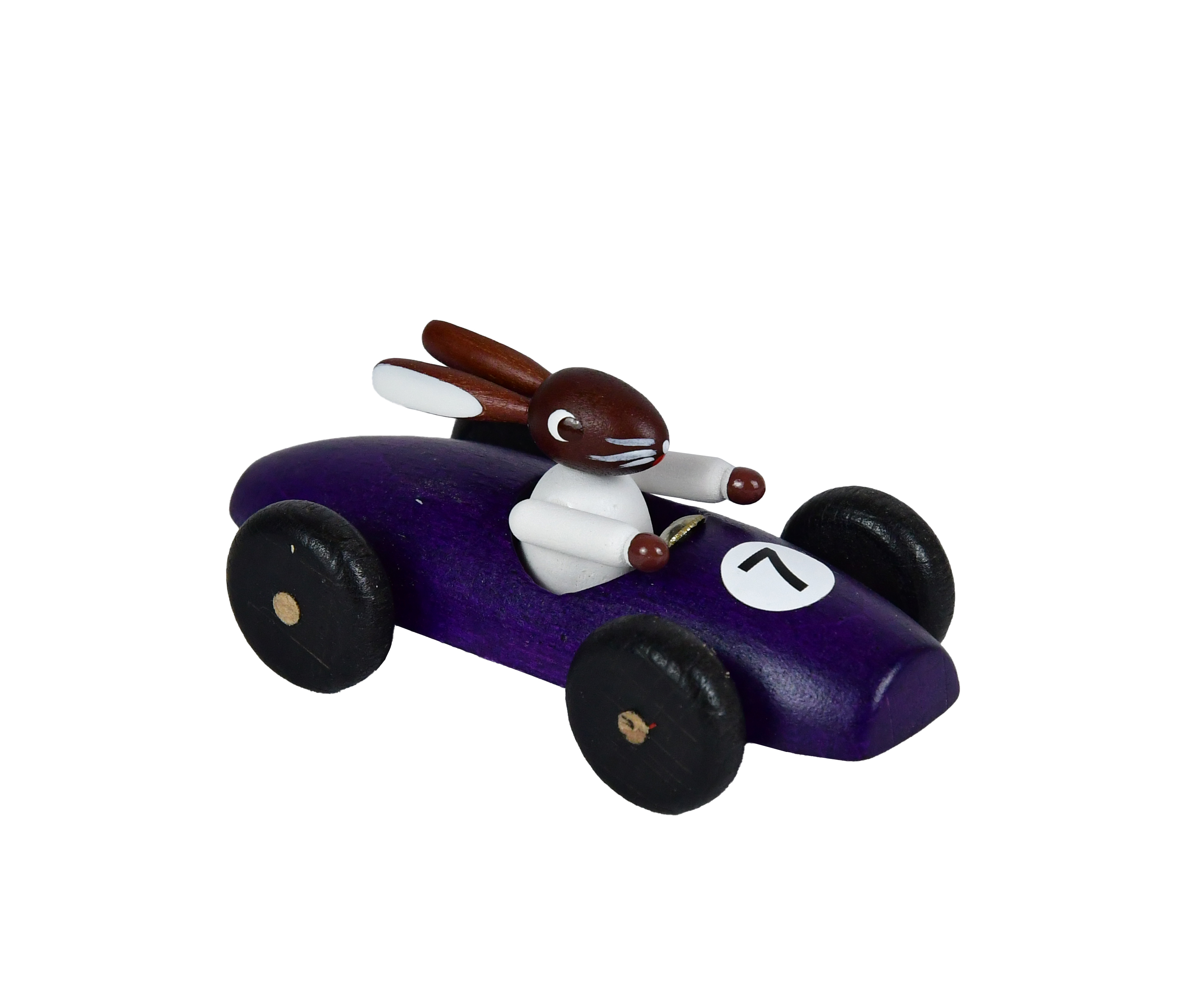 Pyramide Hasenrennauto farbig sortiert, 3 cm