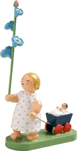 Mädchen mit Vergissmeinnicht