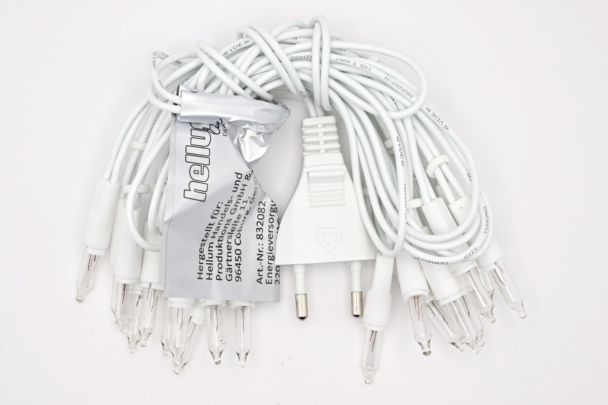 20 mini fairy lights, clear lamps, Pisello lamps