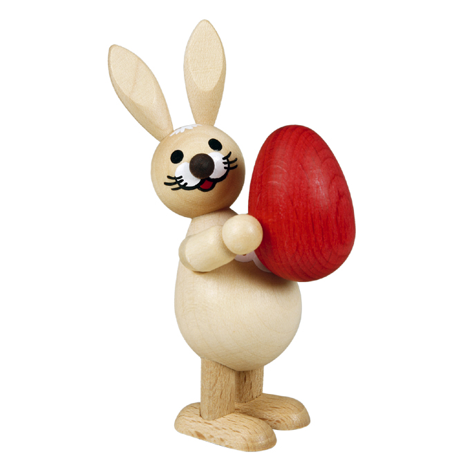 Easter bunny with large Easter egg