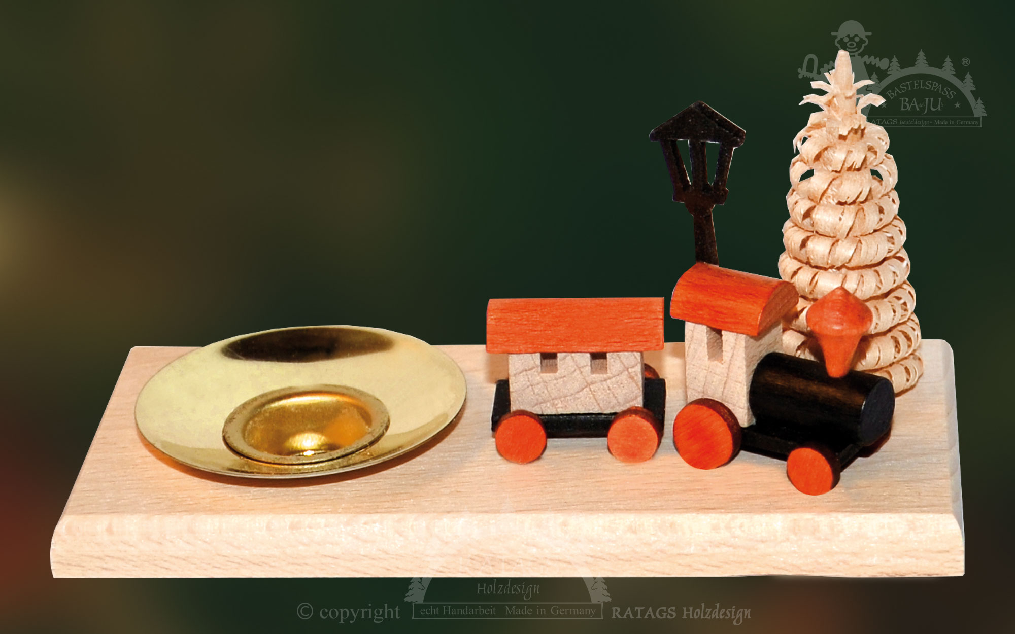 Candle holder for crafting, train, 1 nozzle
