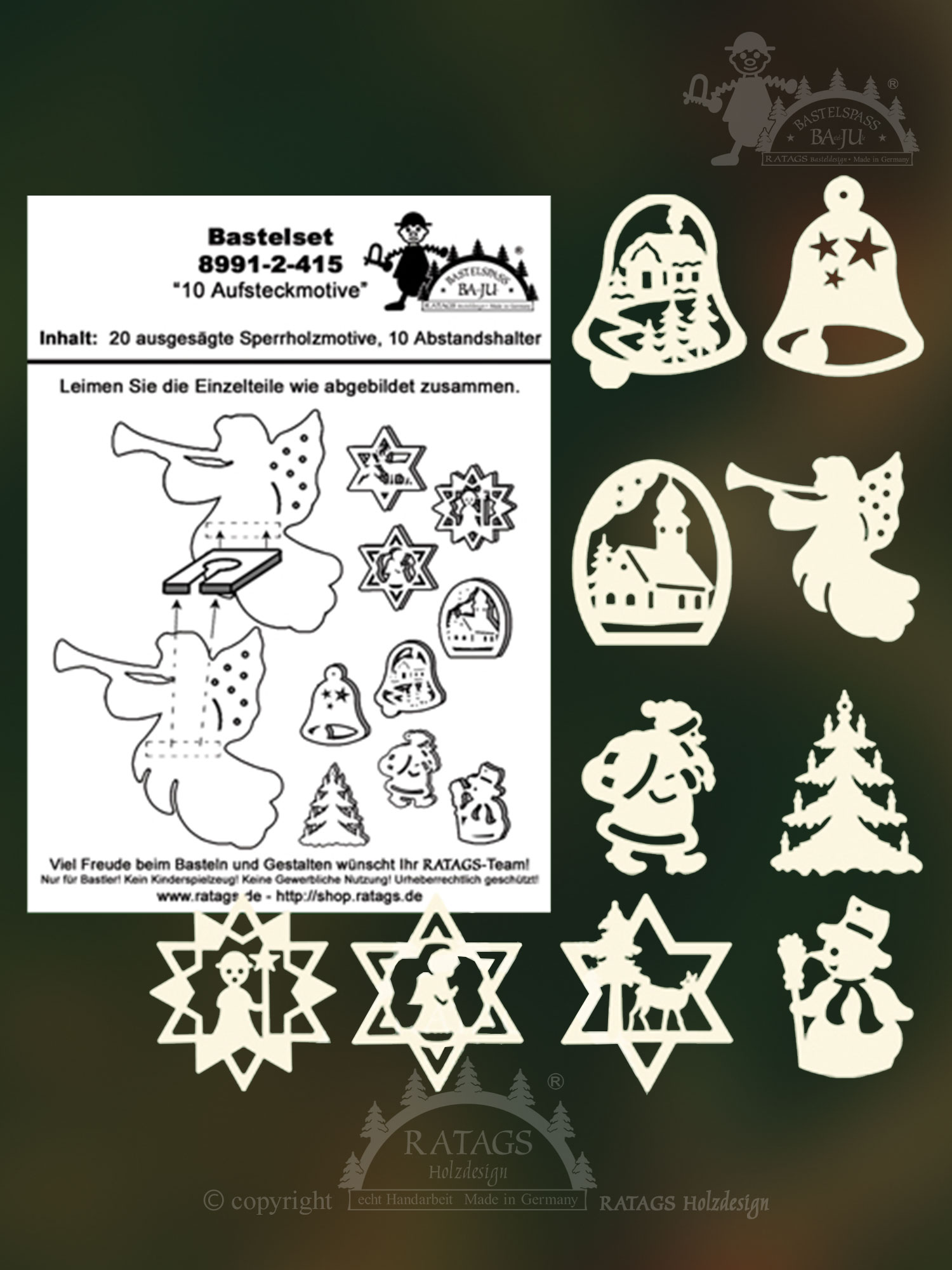 10 clip-on motifs for crafting