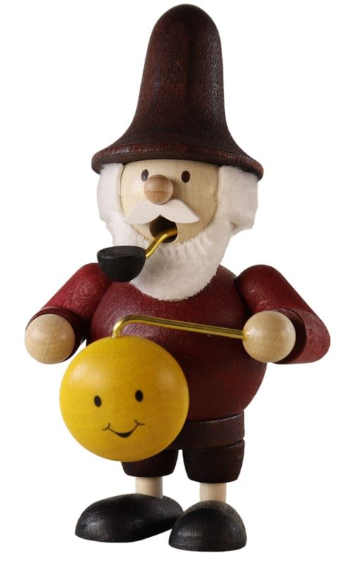 Mini-Räuchermann "Wichtel mit Lampion"
