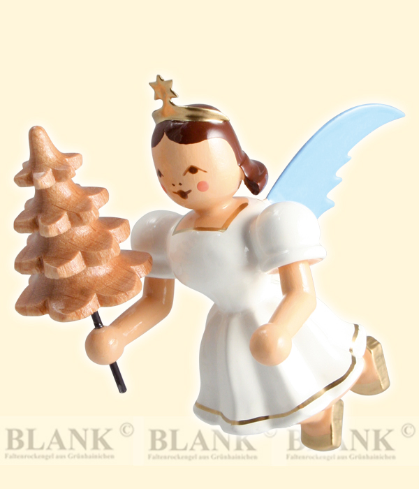 Floating angel tree, coloured