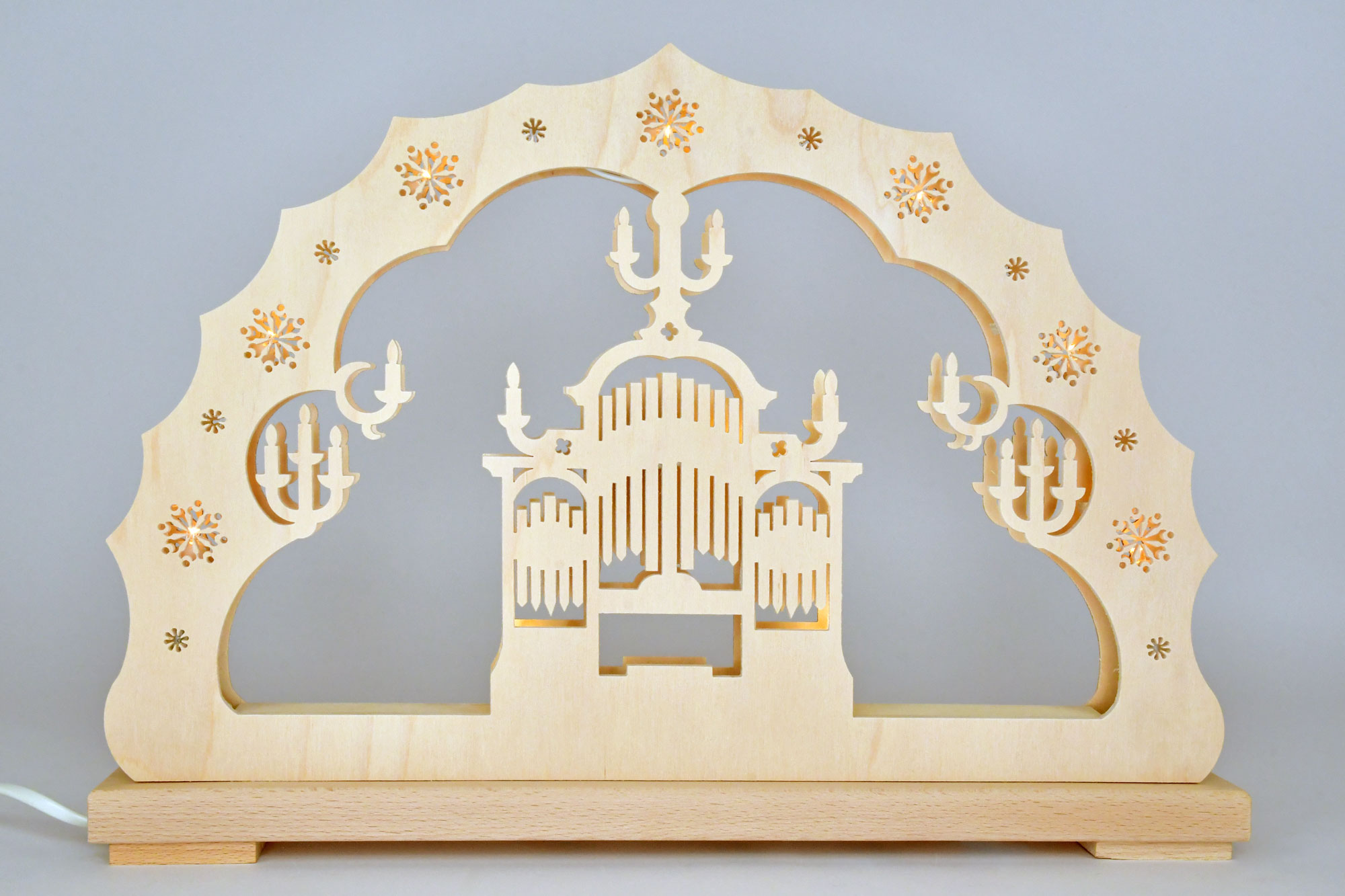 Small candle arch, organ concert, unfilled