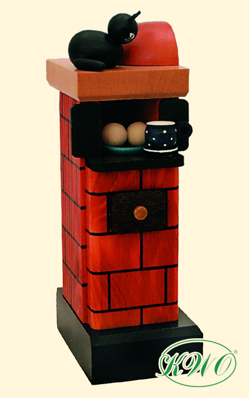 Tiled stove, red-smoking, incense burner