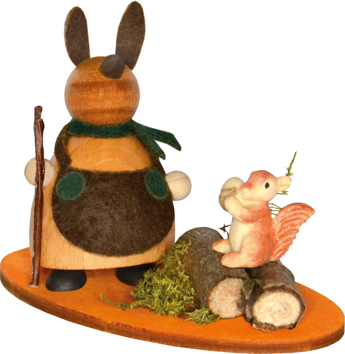 Bunny with squirrel, wood