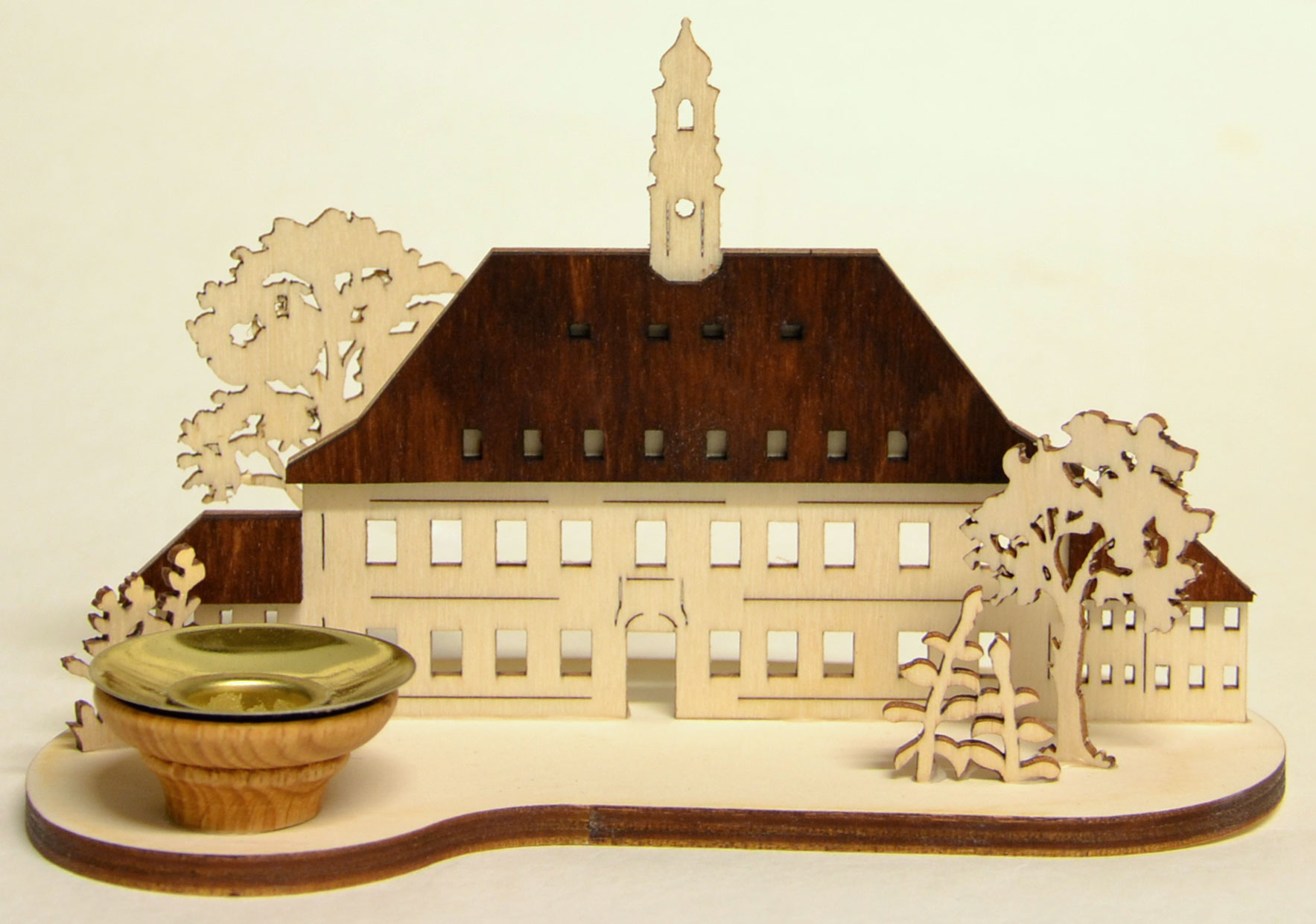Tischschmuck Neustadt in Sachsen, mit Kerzenhalter