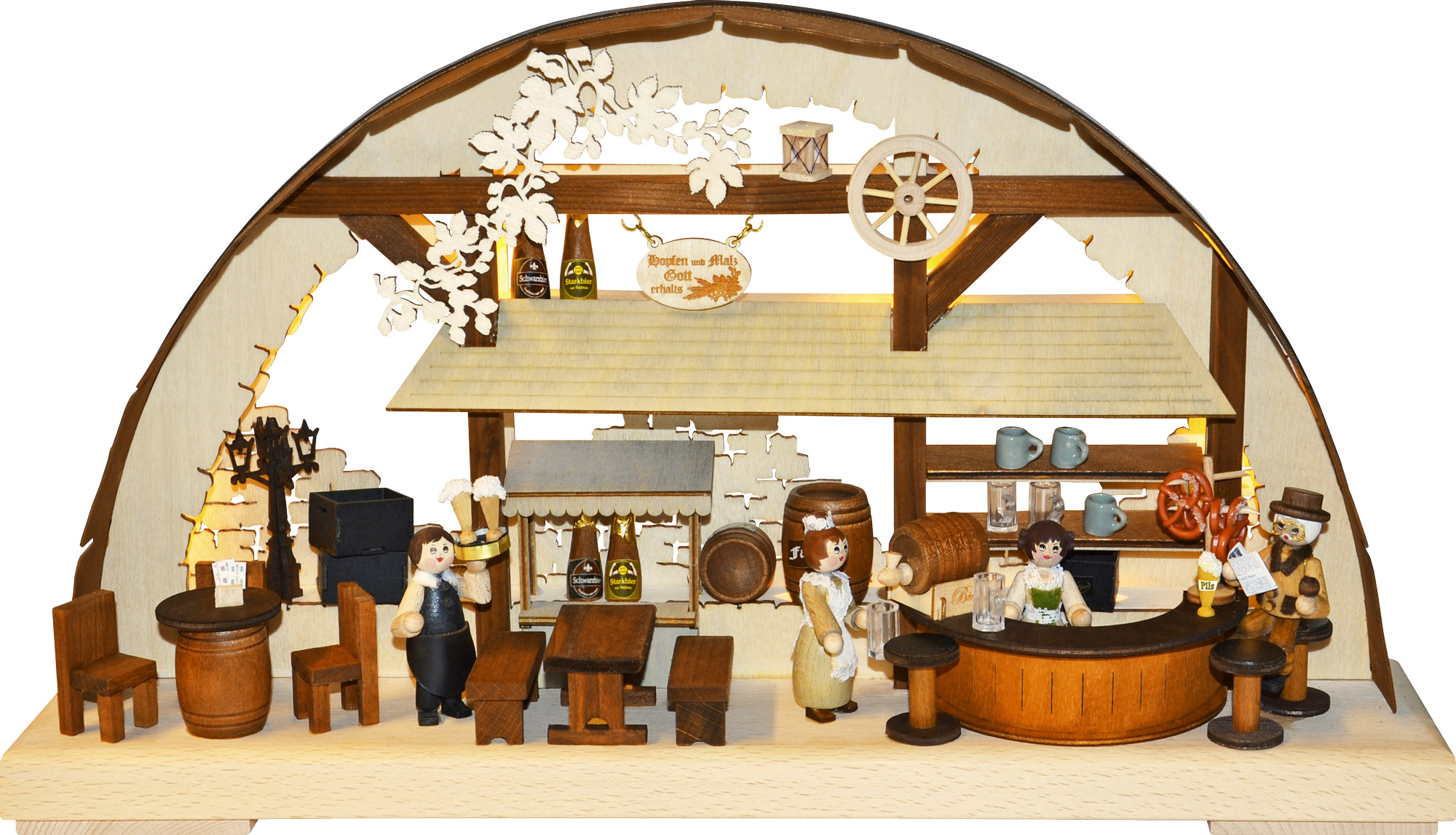 Small 3D Schwibbogen, cellar bar