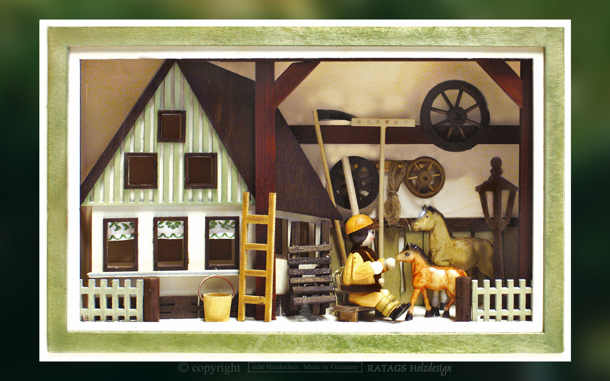 Tableau mural 3D, haras