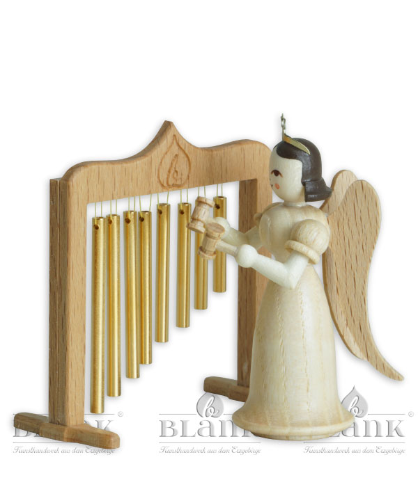 Tubular bell long-skirted angel