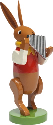 Hasenmusikant mit Panflöte