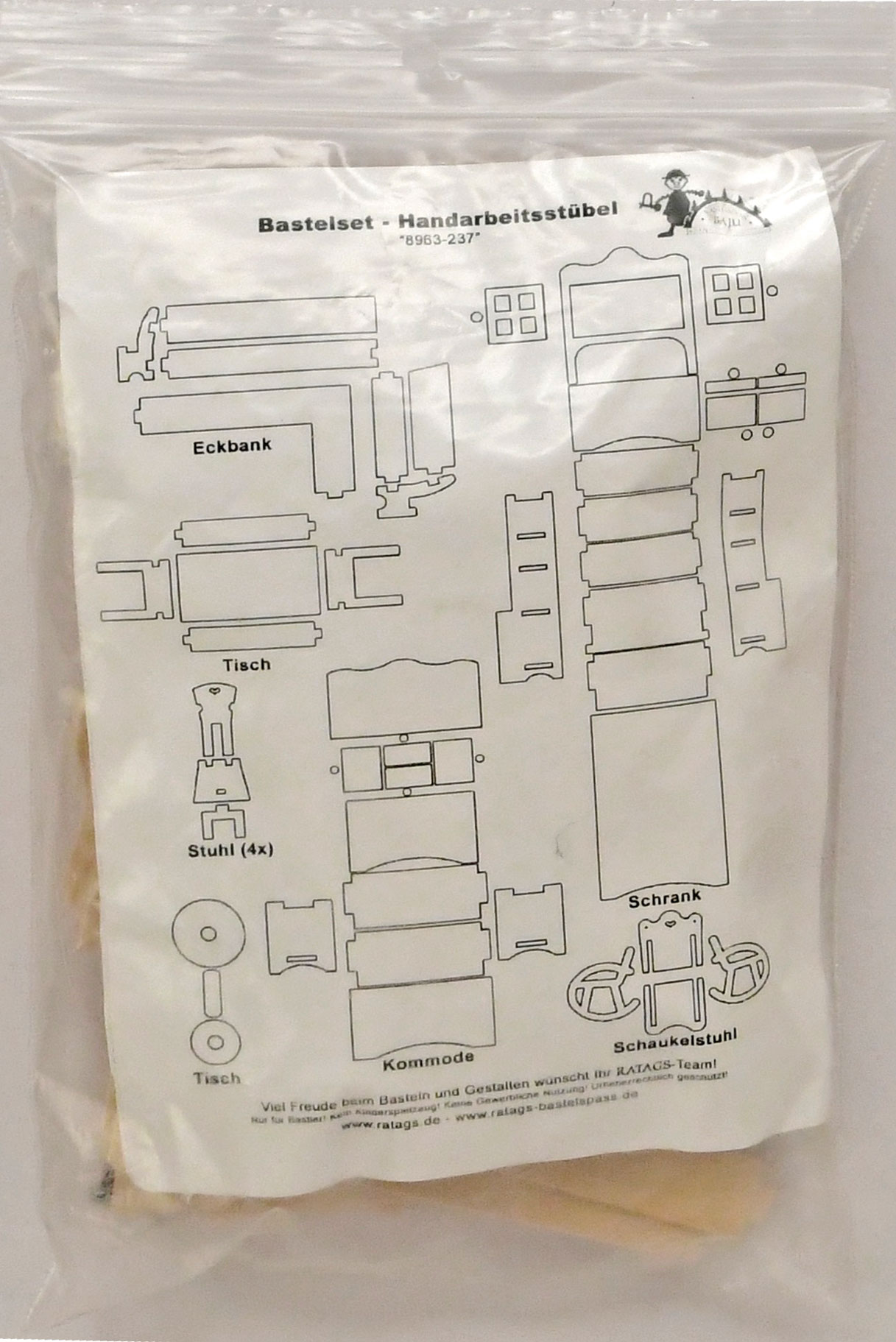 Doll furniture for crafting, handicrafts