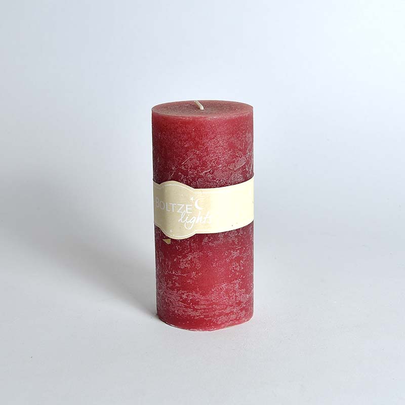 Dark red candle, 15 cm