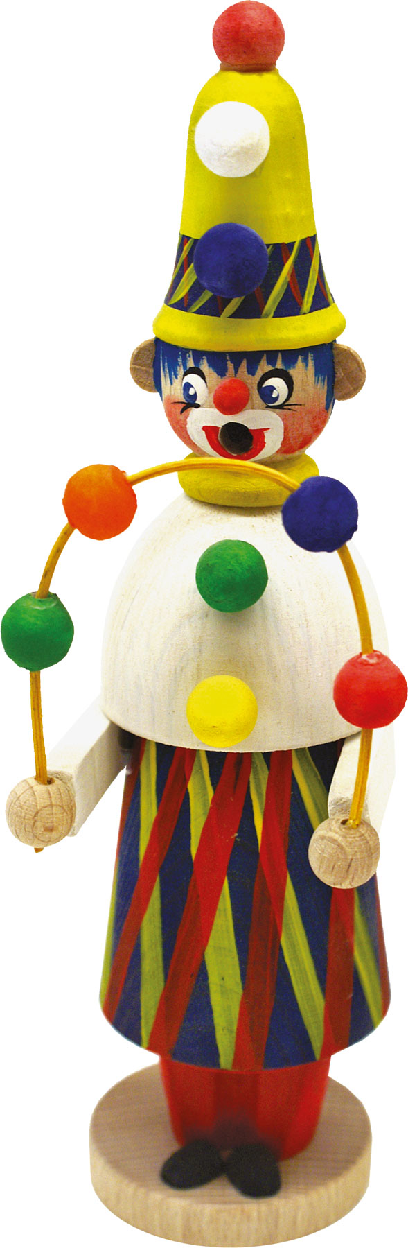 Glazed natural wood, juggler