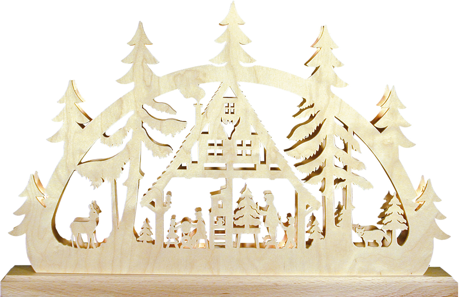 Schwibbogen zum selbst aussägen, klein, Weihnachtsstube