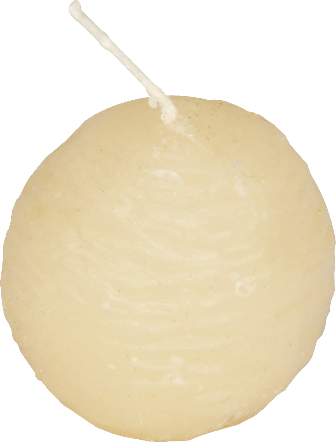 Kugelkerze, klein, natur, ø 4 cm in Folie