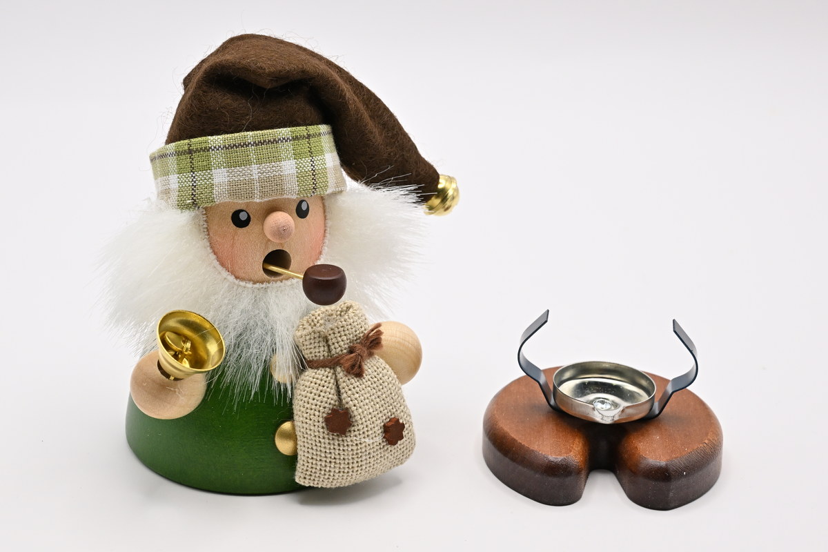 RM Santa Claus green H 10.5 cm