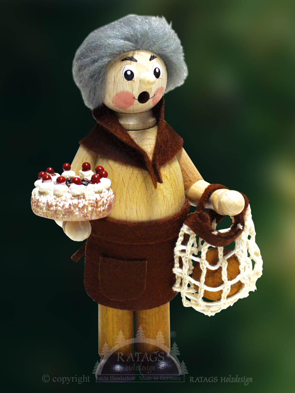 Naturpaffer, grandmother glazed