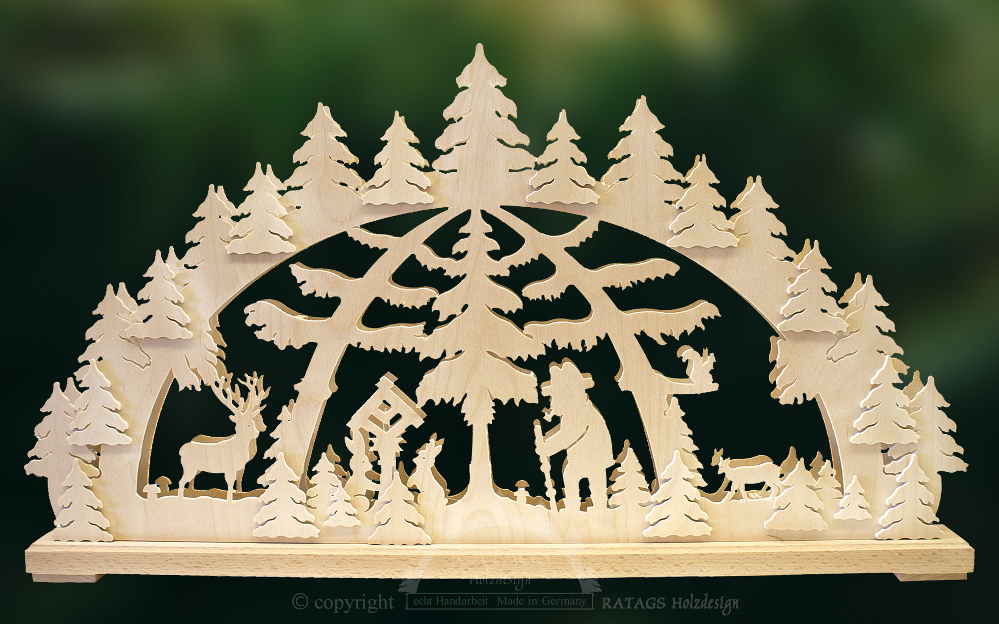 Medium-sized candle arch, forest walk