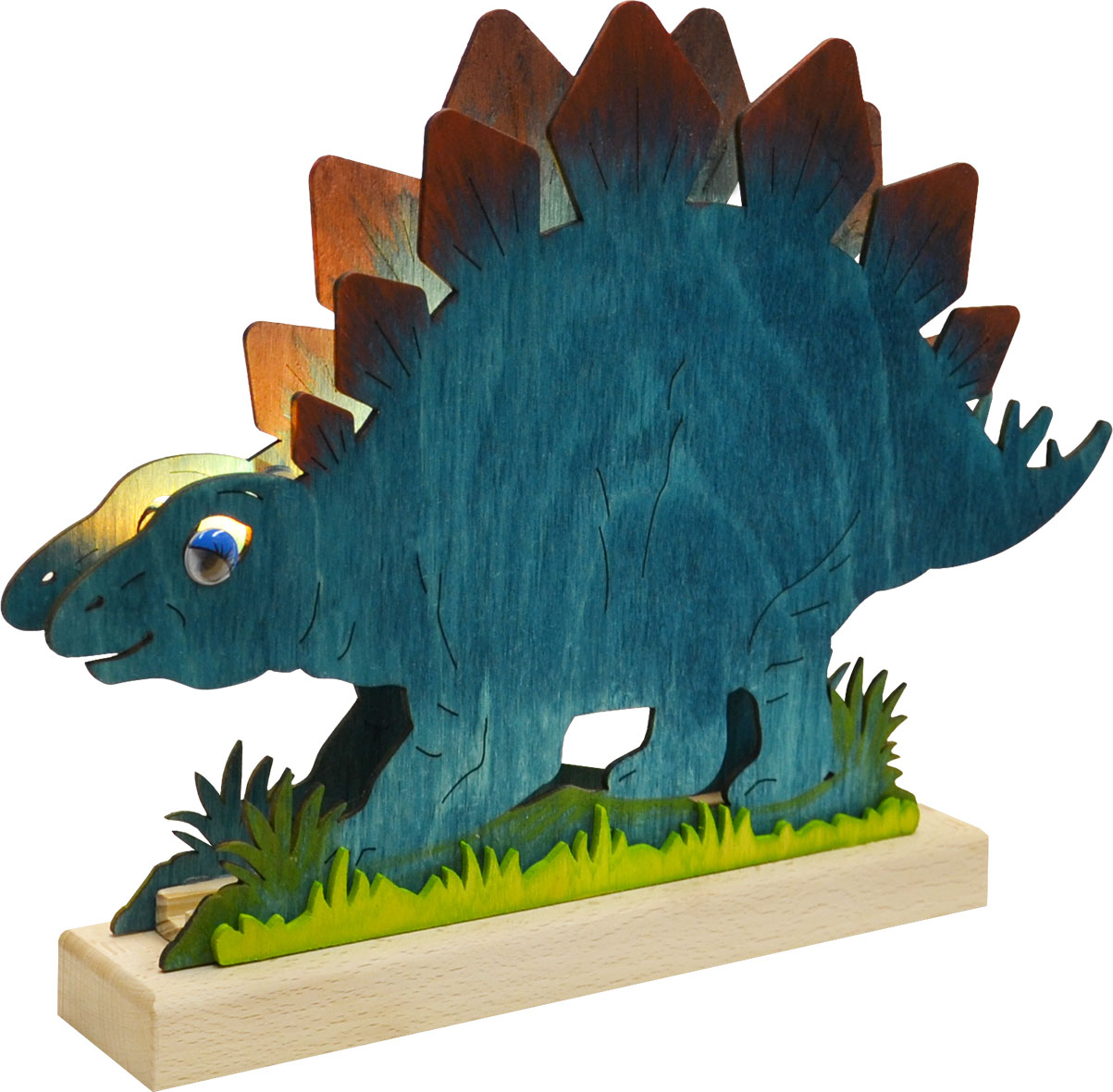 Night light, dinosaur, blue