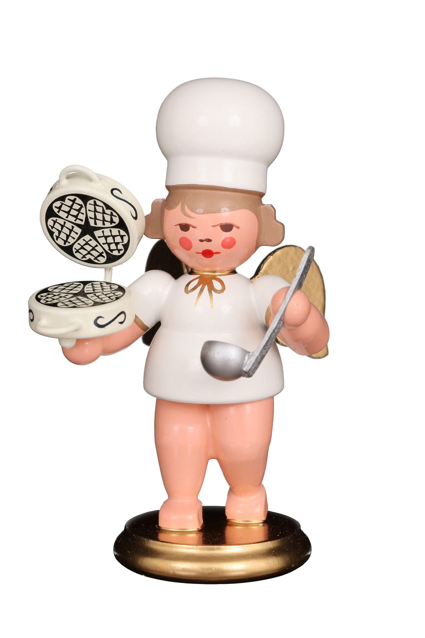 Baker angel with waffle iron