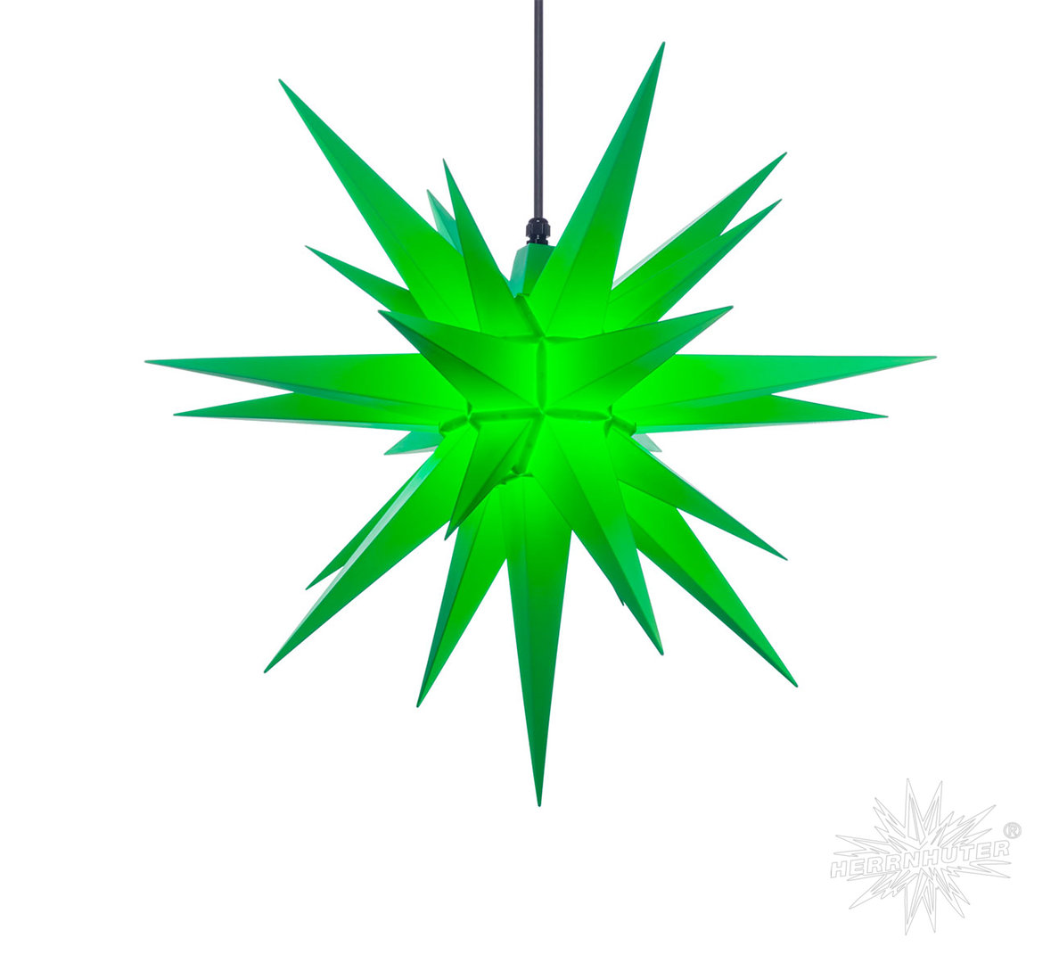 Herrnhut stars A7, green plastic, outdoor use, approx. 68 cm