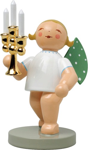 No. 4, Lichterbote, Engel mit Leuchter · blondes Haar