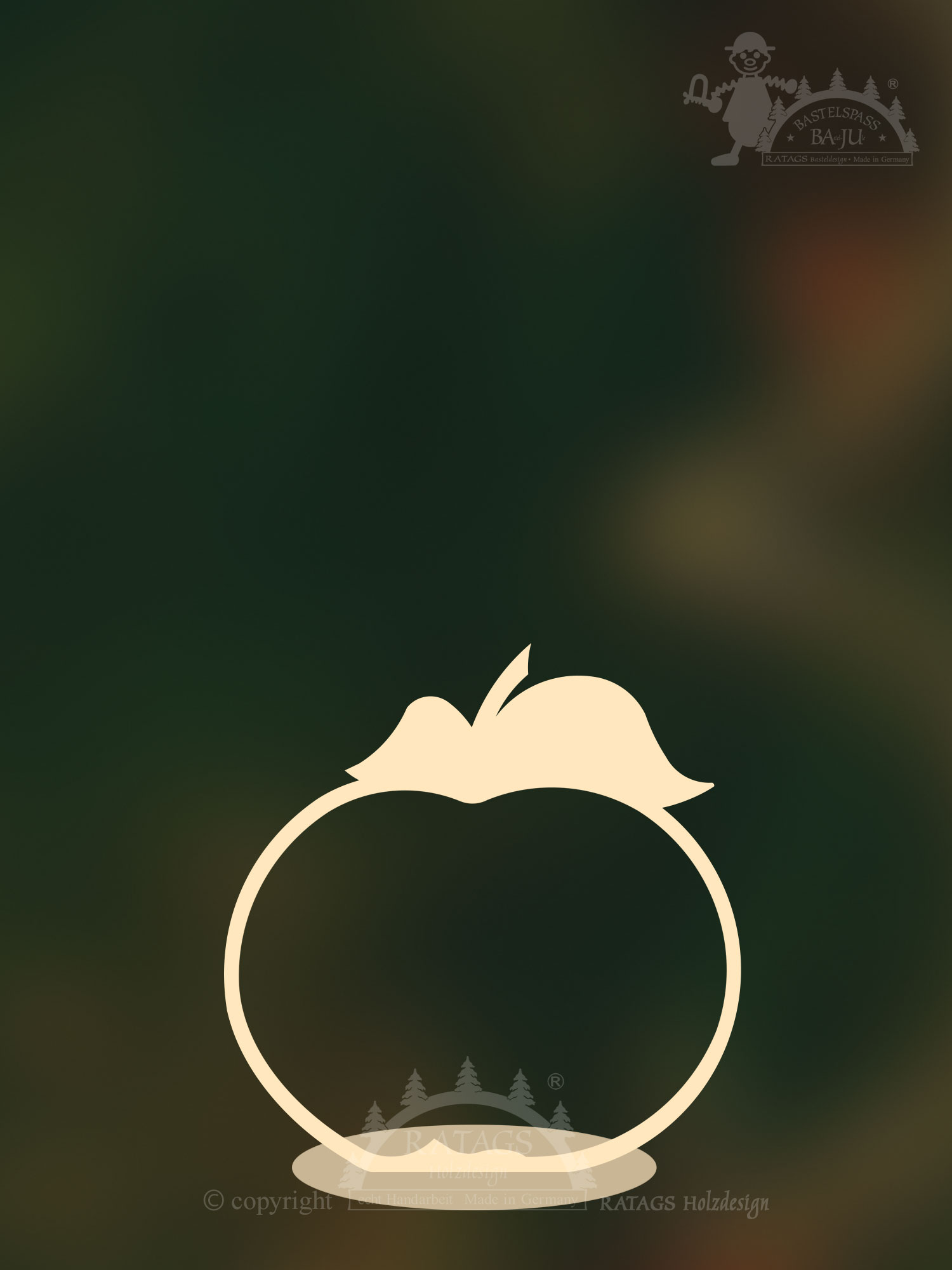 Place cards, apple for crafting