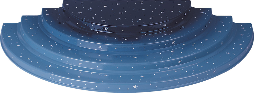 4-stufiger Engelberg, ohne Kerzentüllen, 58 x 28 x 7,5 cm