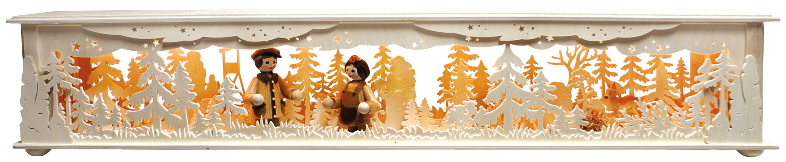 Room light, large, forest hunting blind, 2 large figures