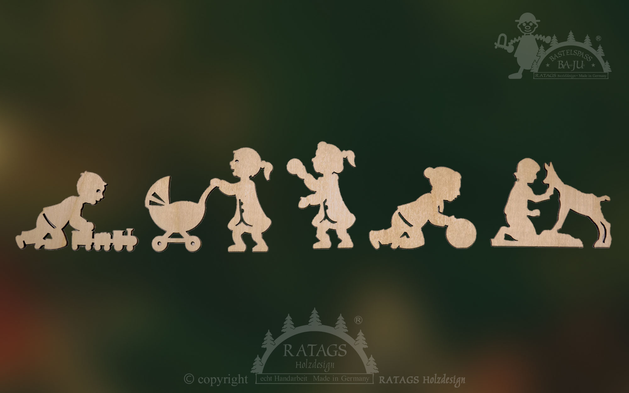 Figure set for crafting, 5 pieces Children