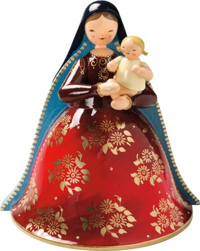 Madonna mit Christkind, reich bemalt