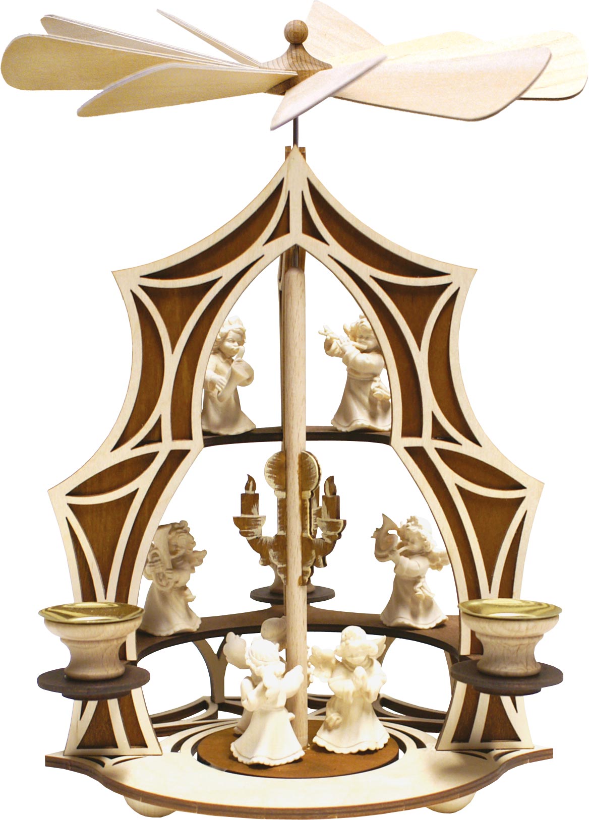 Gothic pyramid, heavenly musicians