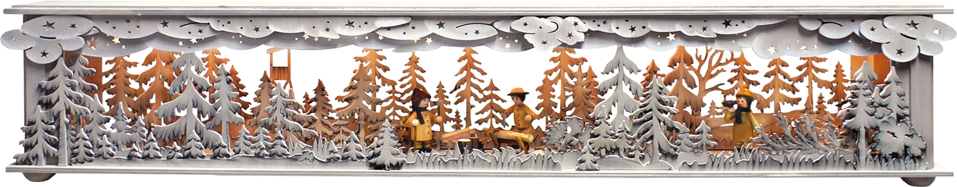 Room light, large, forest/hunting blind, forest worker, hand-painted grey