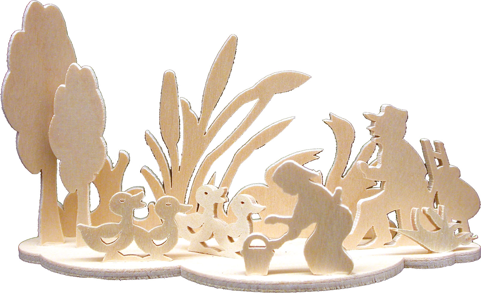 Tischschmuck zum Basteln, Am Teich