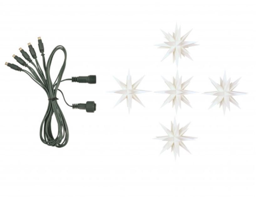 5er Miniaturstern-Kurzkette - Farbauswah