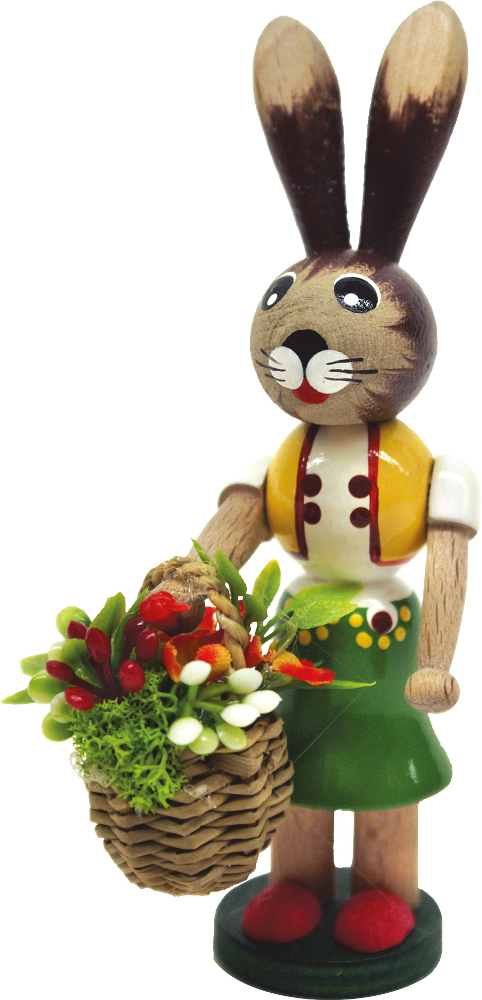 Osterhasenmädchen, gelb-grün Osterhasenmädchen, gelb-grün