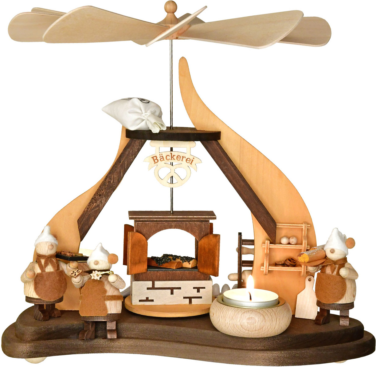 Massivholzpyramide, Bäckerei