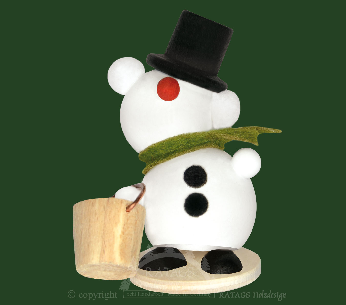 Molli, Junge Linie, Schneemann, grüner S Eimer Molli, Junge Linie, Schneemann, grüner S Eimer